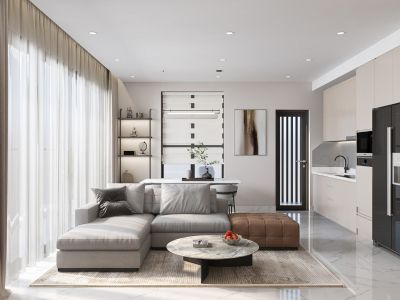 THIẾT KẾ NỘI THẤT HIỆN ĐẠI CĂN HỘ 3 PHÒNG NGỦ - CELADON TÂN PHÚ